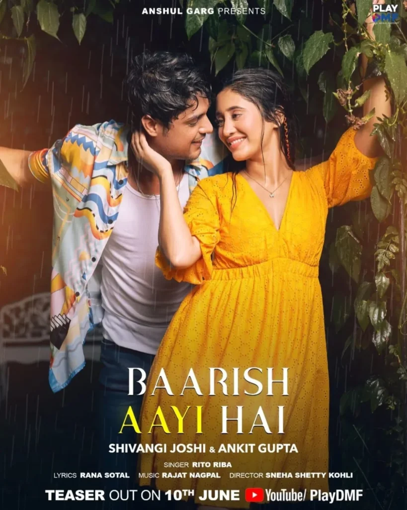 Ankit Gupta and Shivangi Joshi Set to Mesmerize in the Captivating Music Video 'Baarish Aayi Hai,' Here is all you need to know