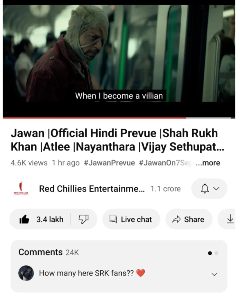 Jawan Teaser Breaks the Internet: YouTube Crashes as Fans Swarm to Witness Shah Rukh Khan's Upcoming Blockbuster